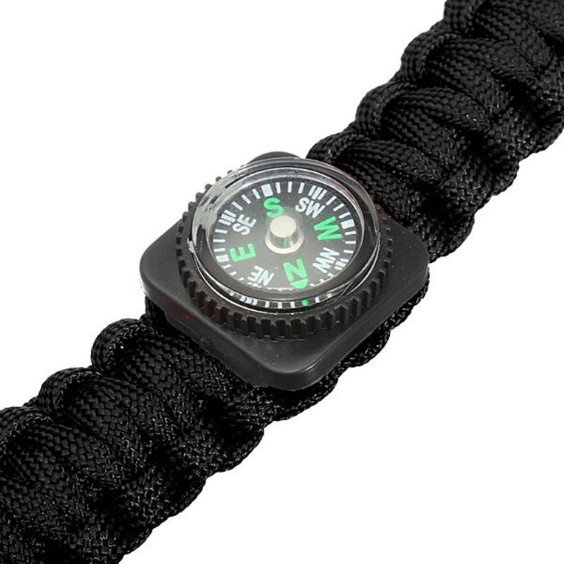 Survival Paracord Rannekoru Pilli Valoisa Military Watch Ranne