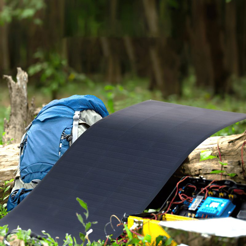 Us Direct Atem Power 55w 12v Yksikiteinen Joustava Aurinkopaneeli 245° Taivutettava 19.69*26.77 Tuuman Kannettava Aurinkolaturi Epätasaisilla Pinnoilla Kevyt Matkailuautojen Telttakattovenehytti Marine Camping