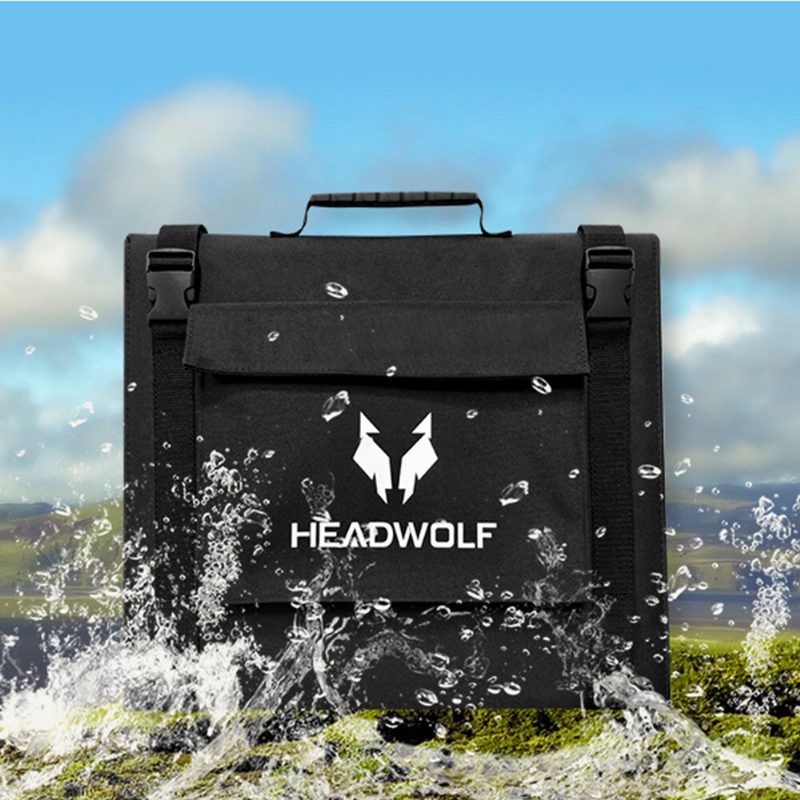 Us Direct Headwolf S100 100w 18v Kannettava Aurinkopaneeli Taitettava Ip65 Vedenpitävä Voimalaitokselle