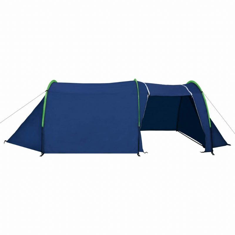 Us Direct Waterproof Camping Teltta 2–4 Hengelle Tunneliteltta Retkeilyyn Vaellusmatka Lasikuitupylväät Blue & Green