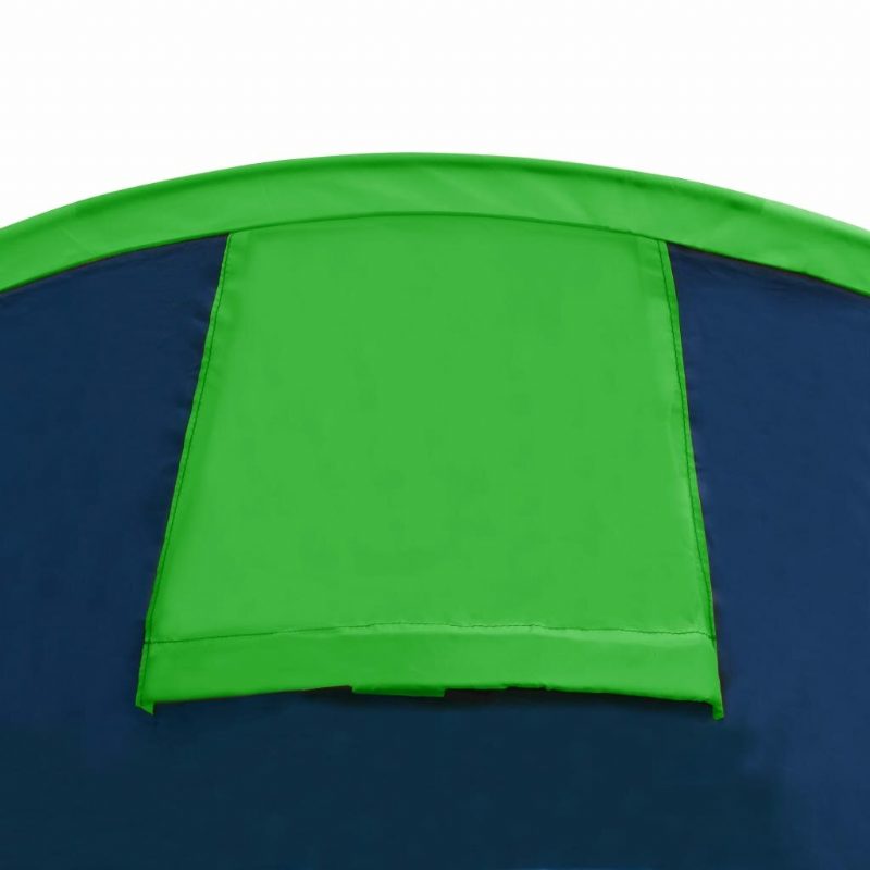 Us Direct Waterproof Camping Teltta 2–4 Hengelle Tunneliteltta Retkeilyyn Vaellusmatka Lasikuitupylväät Blue & Green