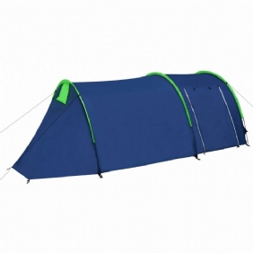 Us Direct Waterproof Camping Teltta 2–4 Hengelle Tunneliteltta Retkeilyyn Vaellusmatka Lasikuitupylväät Blue & Green