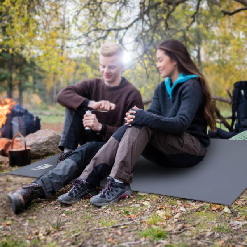 Vedenpitävä Camping Tarp Thicken Picnic Mat Kestävä Rantatyyny Monitoiminen