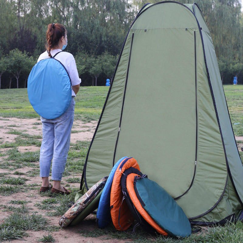 Yksi Automaattinen Teltta Camping Anti-uv Sunshade Beach Wc-teltta Säilytyspussilla