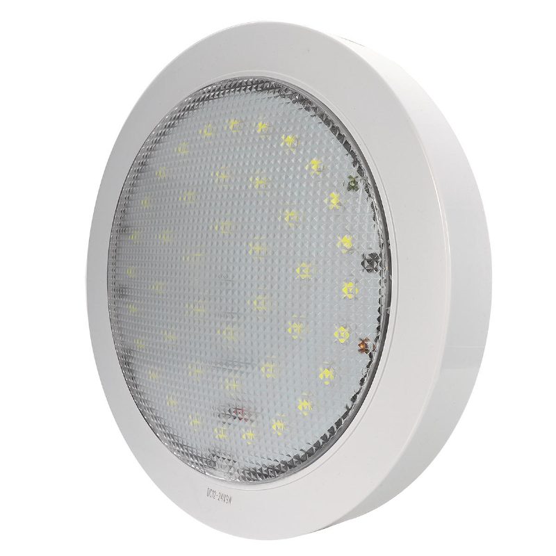 12v-24v 5050 9w Led-kattovalaisin Asuntovaunuun/matkailuautoon/perävaunuun/veneen Pintakiinnitykseen