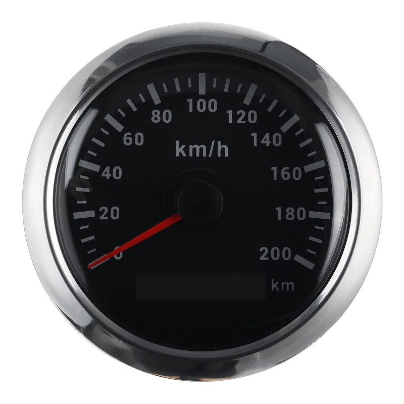 200km/h Gps Nopeusmittari Matkamittari 85mm Gps-antennilla Auton Moottoripyörille Vene Auto Ruostumaton