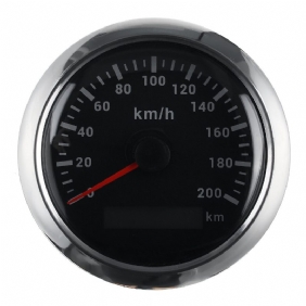 200km/h Gps Nopeusmittari Matkamittari 85mm Gps-antennilla Auton Moottoripyörille Vene Auto Ruostumaton