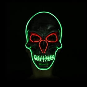 3-värinen Halloween Led-valonaamio Cosplay-naamio Festival Glow-in-the-darkille