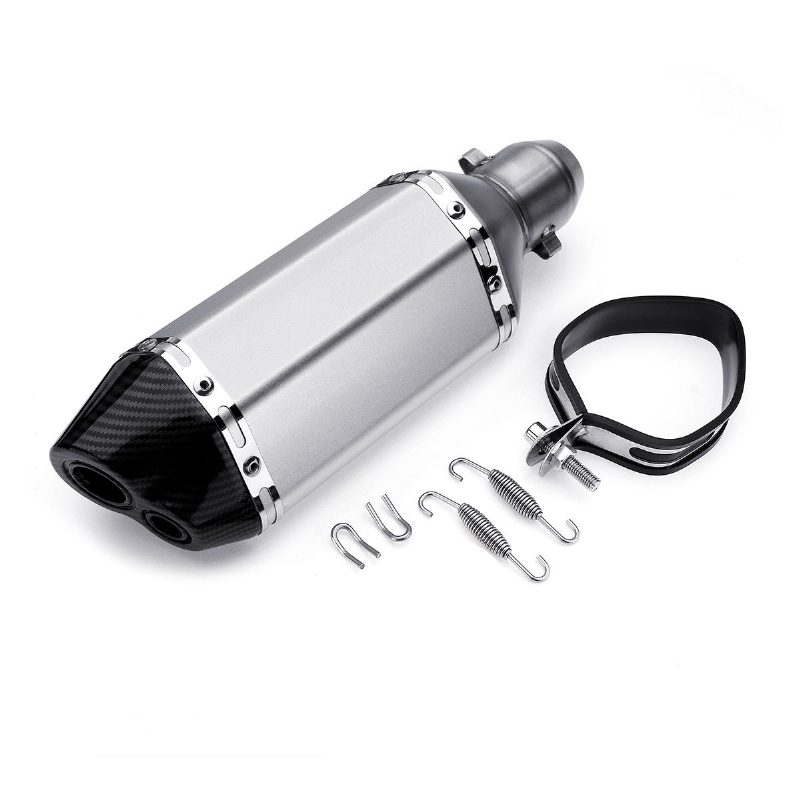 310mm Sliver Universal Moottoripyörä Dirt Bike Atv Pakoputken Äänenvaimennin Db Killer 38-51mm