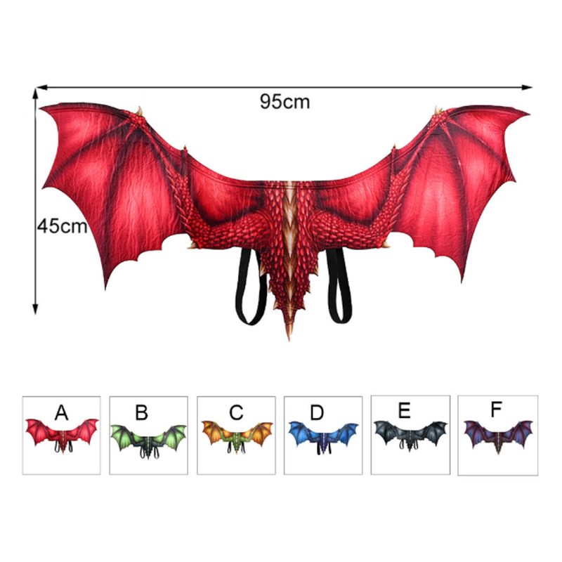 3d Halloween Cosplay Wings Dragon Wing Mardi Gras -asuvaatteet