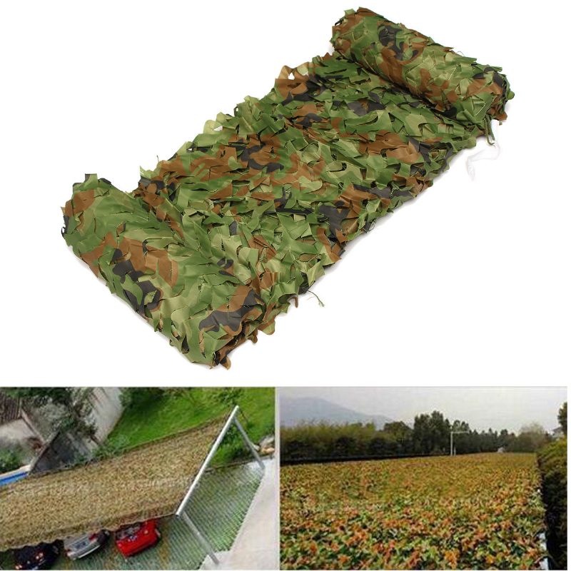 3mx5m Metsästysleirin Viidakon Naamiointiverkko Metsäverhot Kaihtimet Military Camo Cover