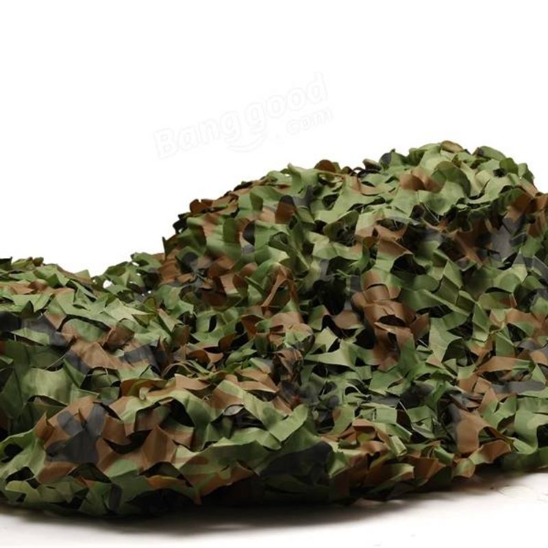 3mx5m Metsästysleirin Viidakon Naamiointiverkko Metsäverhot Kaihtimet Military Camo Cover