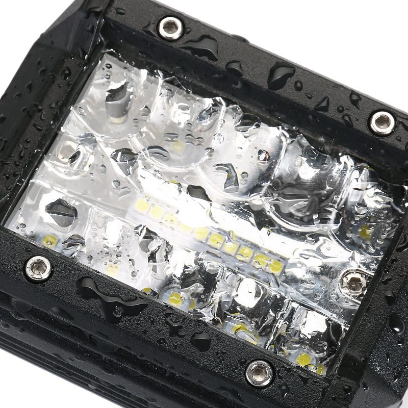 Ambother 2pcs Tri Row 4 Tuuman 9-32v 20 Led Työvalopalkki Tulvapistevalo Offroad Suv Ajo-kuorma-auto Atv Utv Veneen Sumuvalo Vedenpitävä