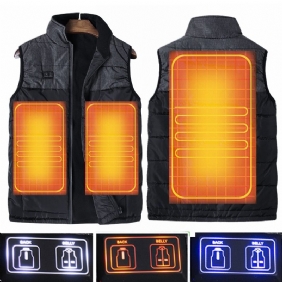 Dual Control Electric Vest Lämmitetty Ulkotakki Usb Warm Up Lämmitystyyny Talvi Vartalonlämmitin