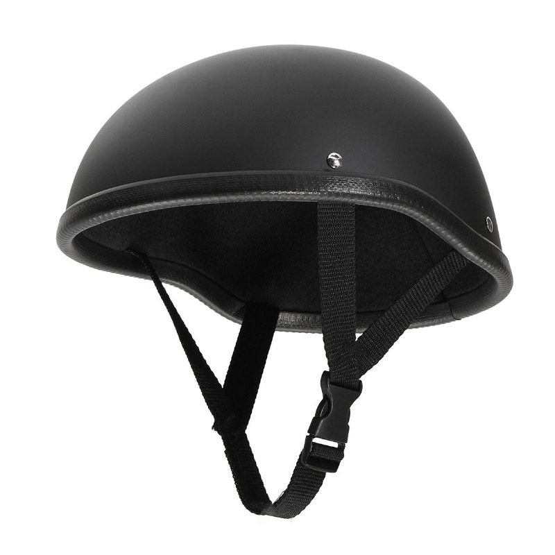 Moottoripyöräkypärä Vintage Half Face Cap Matte Black