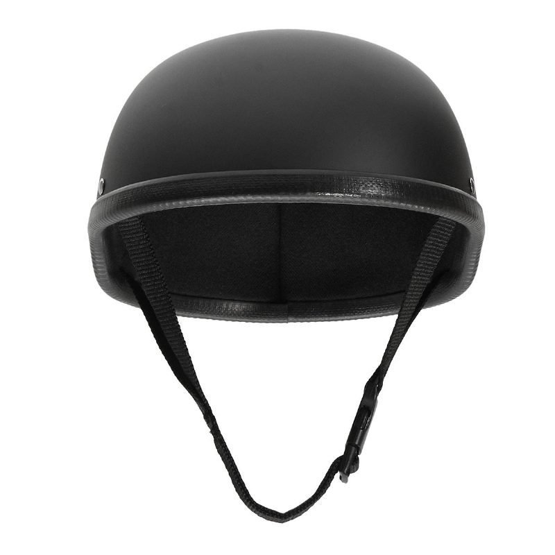 Moottoripyöräkypärä Vintage Half Face Cap Matte Black