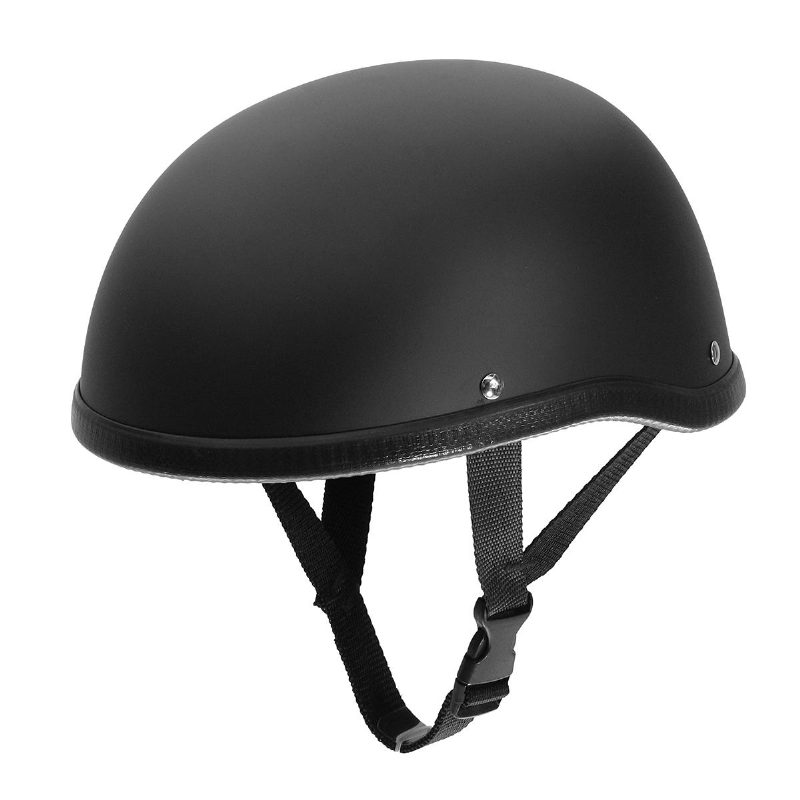 Moottoripyöräkypärä Vintage Half Face Cap Matte Black