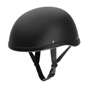 Moottoripyöräkypärä Vintage Half Face Cap Matte Black