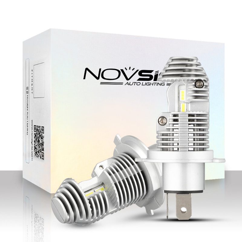 Novsight N36 2pcs H4 12v 40w 8000lm 6000k Led Ajovalo Moottoripyörän Lamppu Auton Polttimot Hi Lo Lamp Sumuvalo