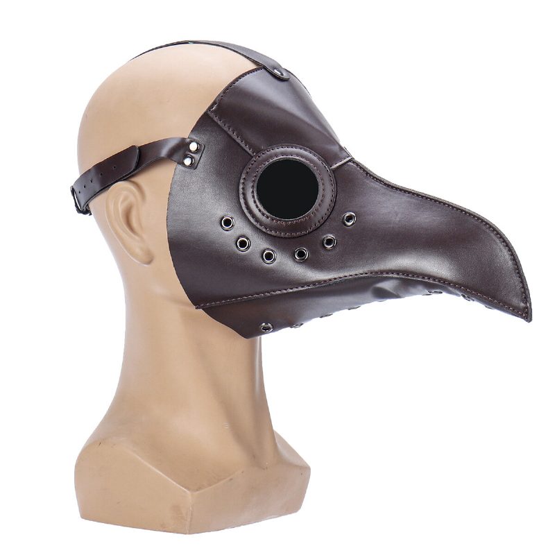 Plague Doctor Bird Mask Halloween Cosplay -asu Goottilainen Pitkä Nenä Aikuisille