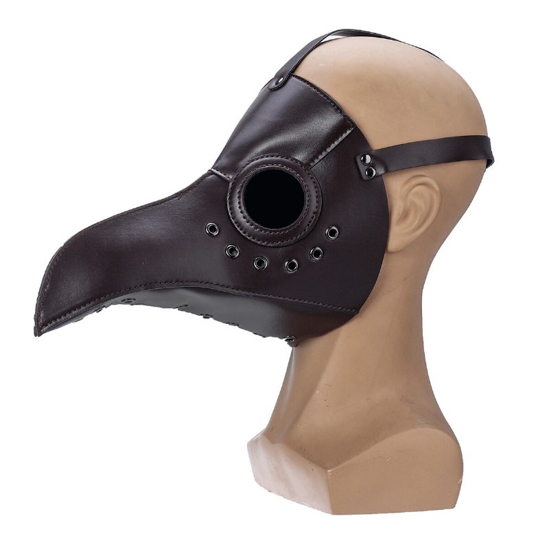 Plague Doctor Bird Mask Halloween Cosplay -asu Goottilainen Pitkä Nenä Aikuisille