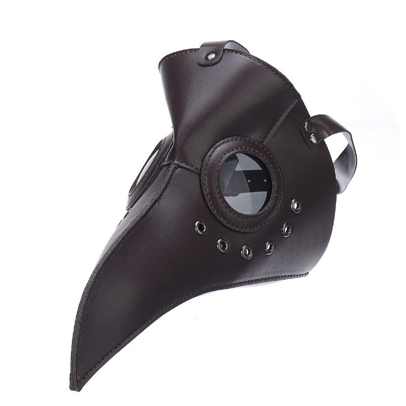 Plague Doctor Bird Mask Halloween Cosplay -asu Goottilainen Pitkä Nenä Aikuisille