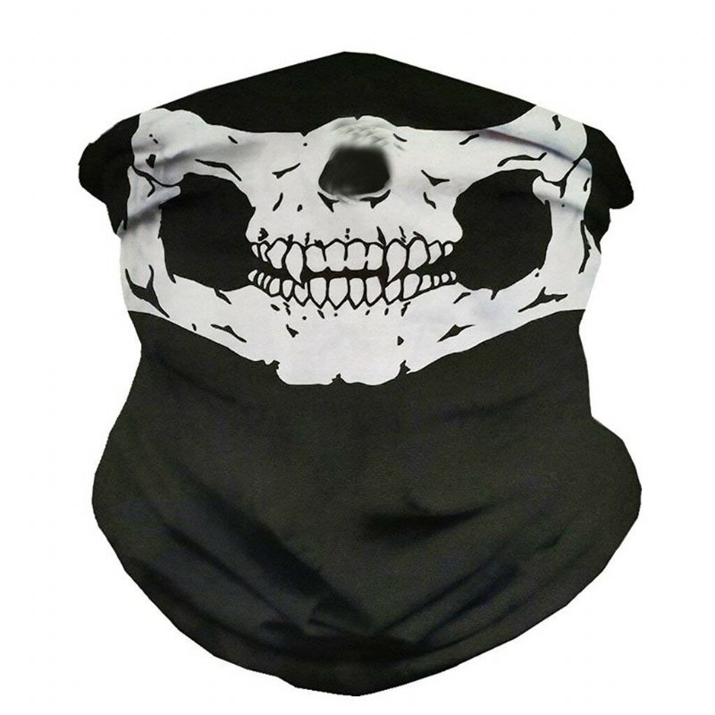 Skull Multi Use Head Wear Hat Huivi Kasvomaski Moottoripyörän Lippis