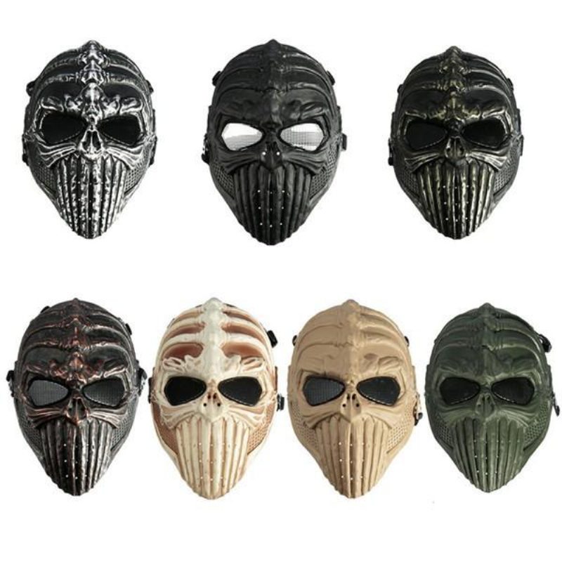 Tactical Military Skull Skeleton Full Mask Halloween-asujuhlanaamioihin