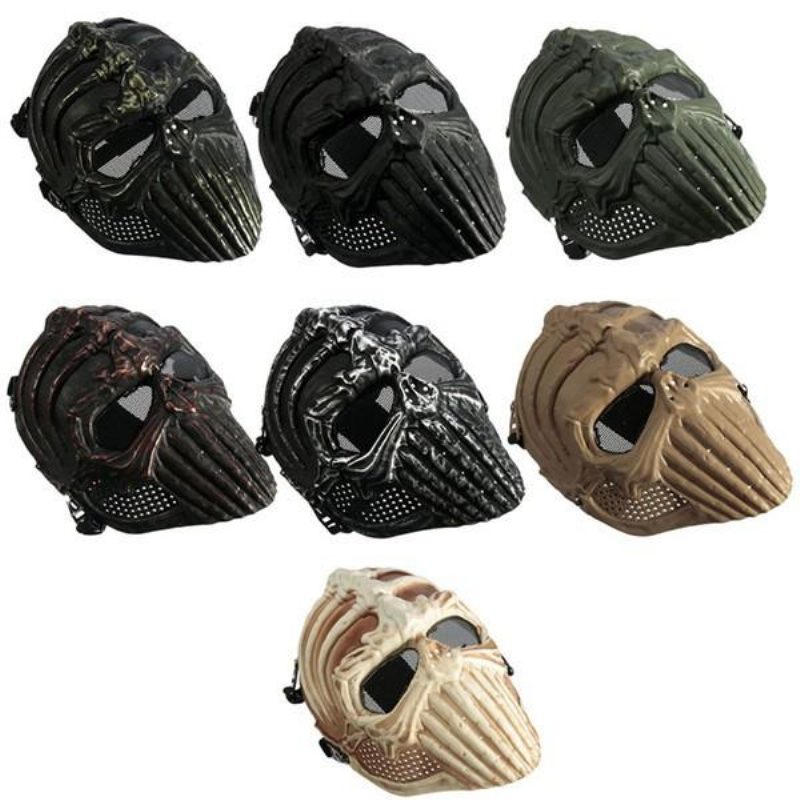 Tactical Military Skull Skeleton Full Mask Halloween-asujuhlanaamioihin