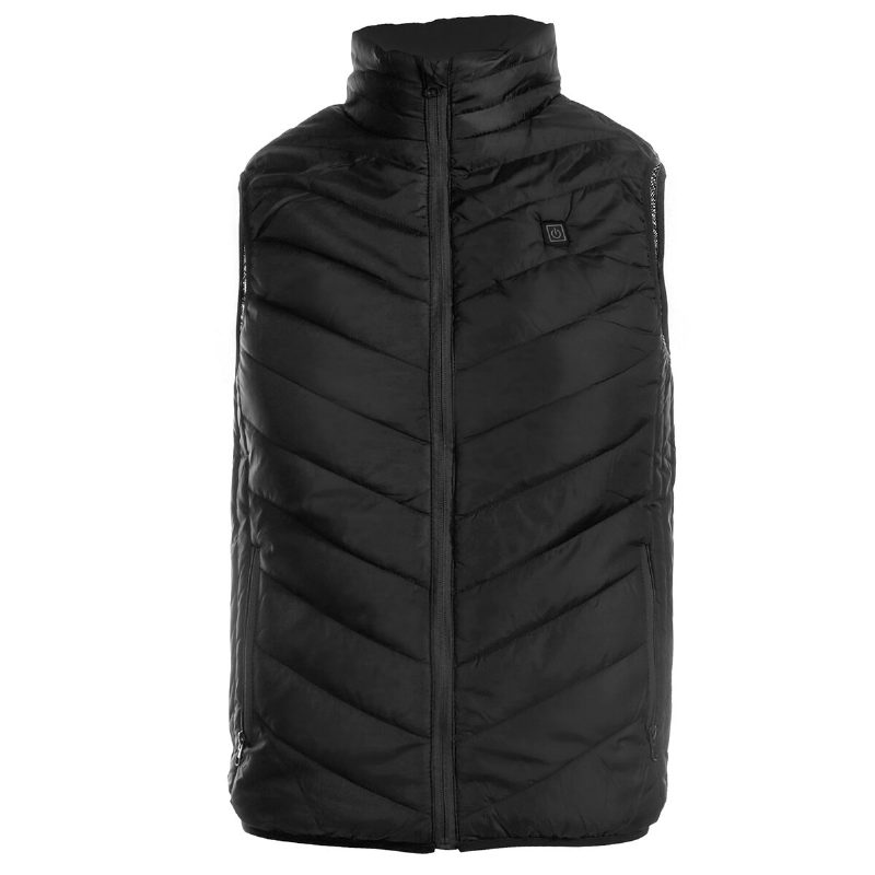 Unisex Electric Vest Lämmitetty Takki Usb Winter Body Warmer Tuulenpitävä Gilet Coats