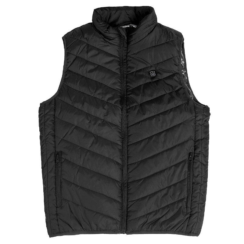 Unisex Electric Vest Lämmitetty Takki Usb Winter Body Warmer Tuulenpitävä Gilet Coats