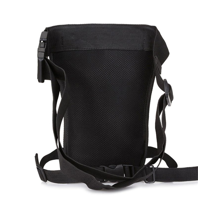 Vedenpitävä Nylon-moottoripyörän Pudotettava Jalkalaukku Miesten Tactical Outdoor Waist Fanny Pack