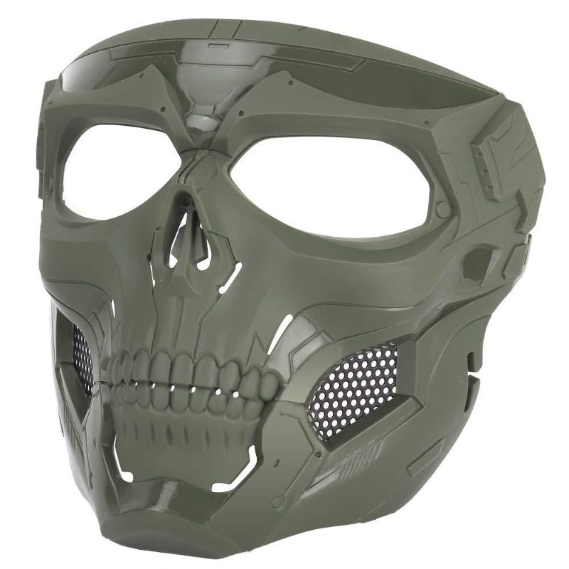 Wosport Skull Airsoft Paintball Mask Full Face Tactical Halloweeniin