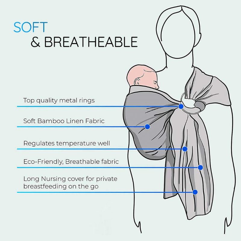 Baby Wrap Ring Sling Carrier