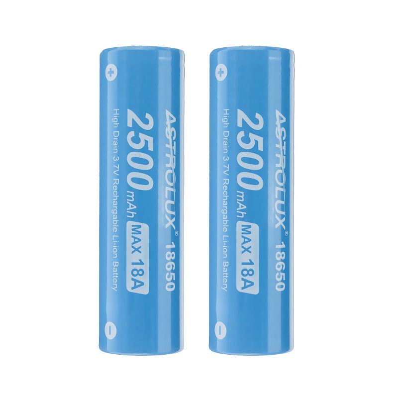 10 Kpl E1825 18a 2500 Mah 3.7v 18650 Li-ion Akku Suojaamaton High Drain Ladattava Litiumvirtakenno Astrolux Nitecore Lumintop Fenix Olight Taskulamput Rc Lelut Kotityökalut