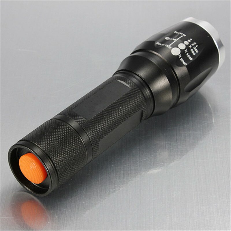 1000 Lumenin Tactical Elfeland T6 Led Zoomattava Taskulamppu