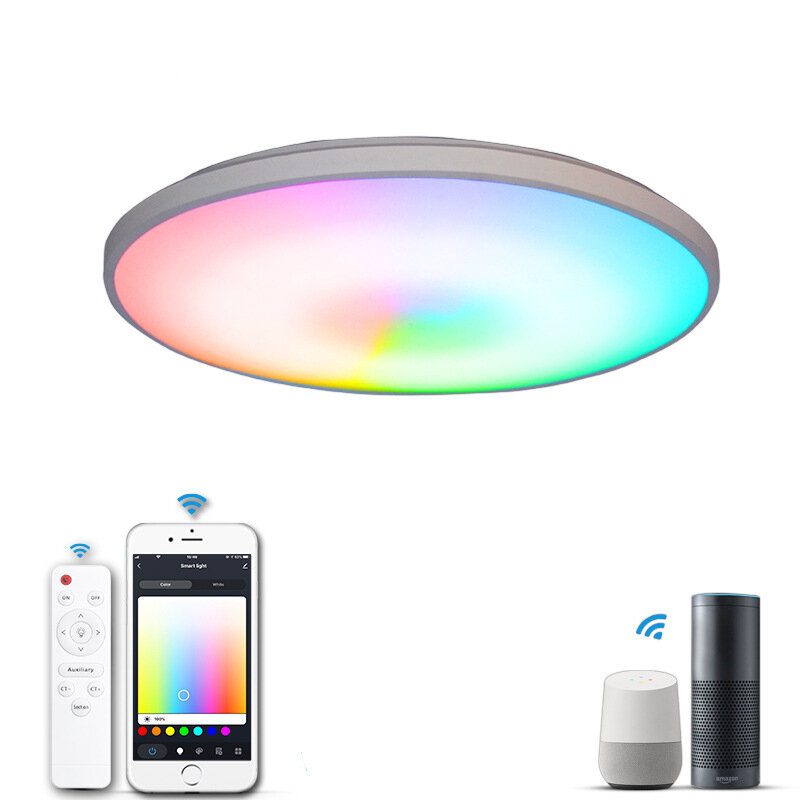 100v~260v 30w Rgbcw Wifi Smart Ceiling Light -kaukosäädin App Control Toimii Alexa Google Assistantin Kanssa