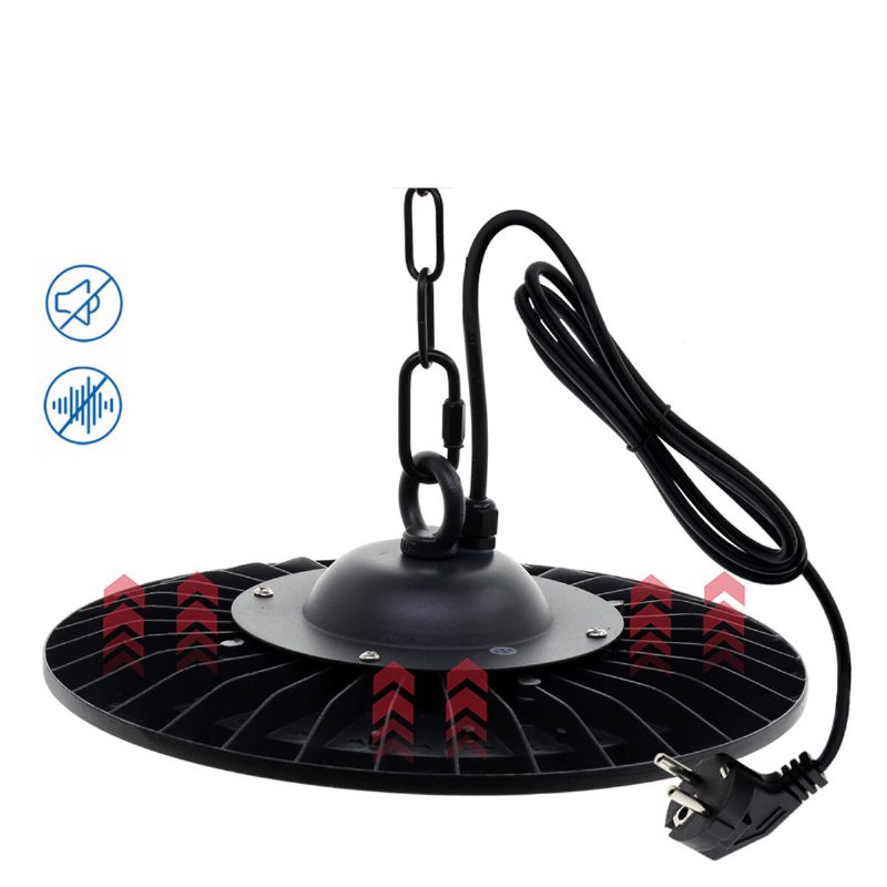 100w/150/200w High Bay Led-valo Ufo-muotoinen Led-kattokruunu Joka Sopii Teollisuusvajaan Varastotehtaan Maatilakuntosalille