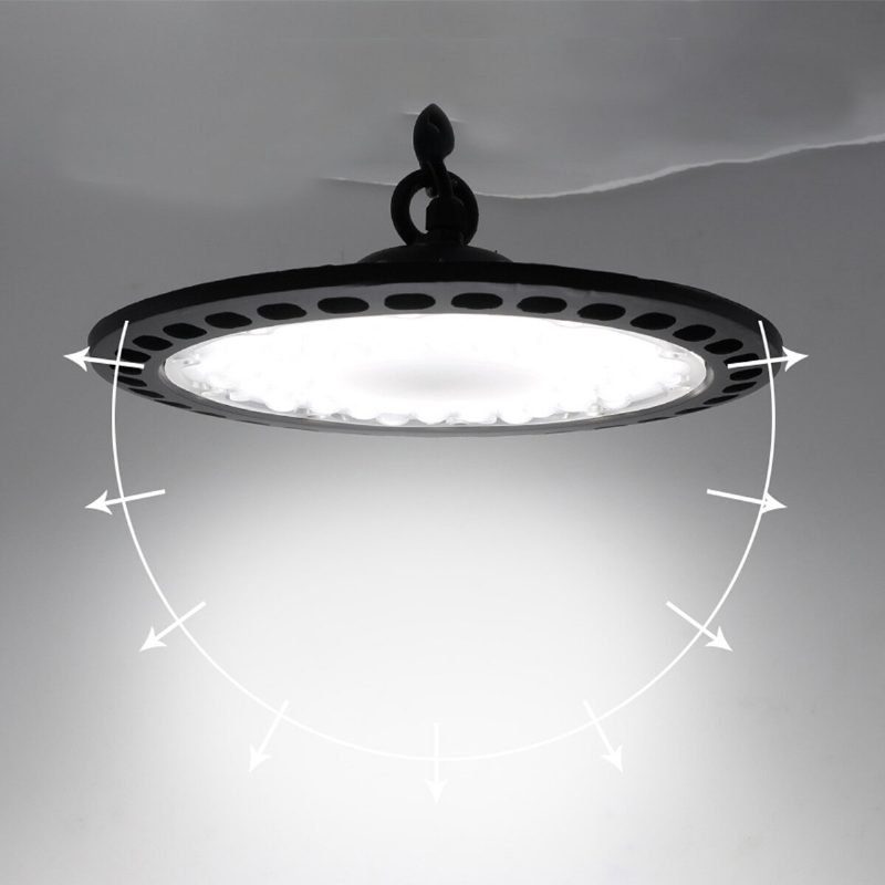 100w/150/200w High Bay Led-valo Ufo-muotoinen Led-kattokruunu Joka Sopii Teollisuusvajaan Varastotehtaan Maatilakuntosalille