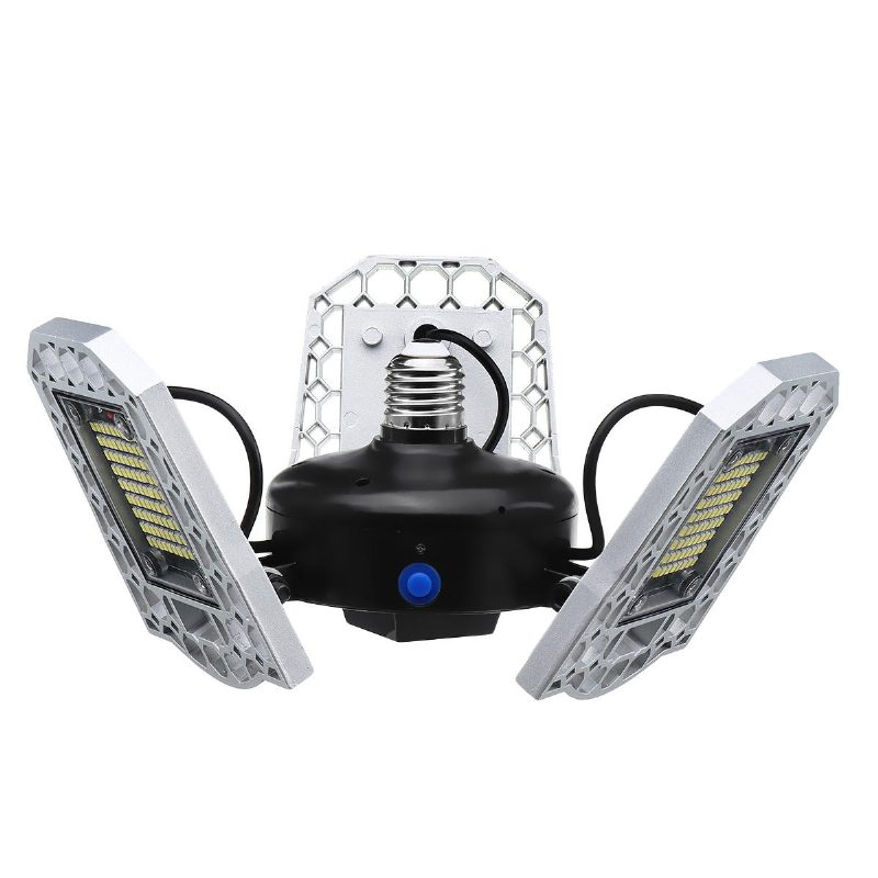 100w 24000lm Led Autotallin Valaisin E26/27 Kattotulvalampun Valotunnistin Muotoutuva Valo