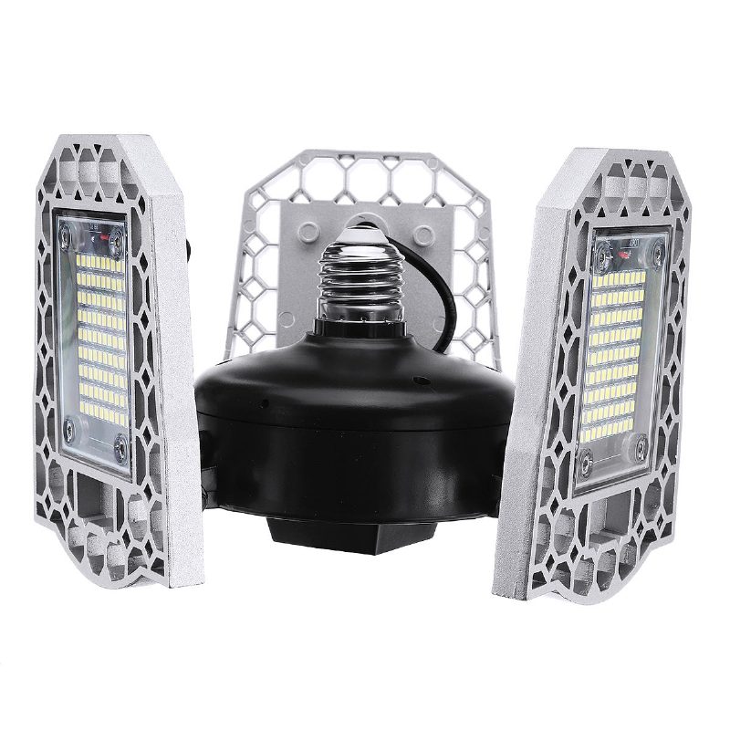 100w 24000lm Led Autotallin Valaisin E26/27 Kattotulvalampun Valotunnistin Muotoutuva Valo