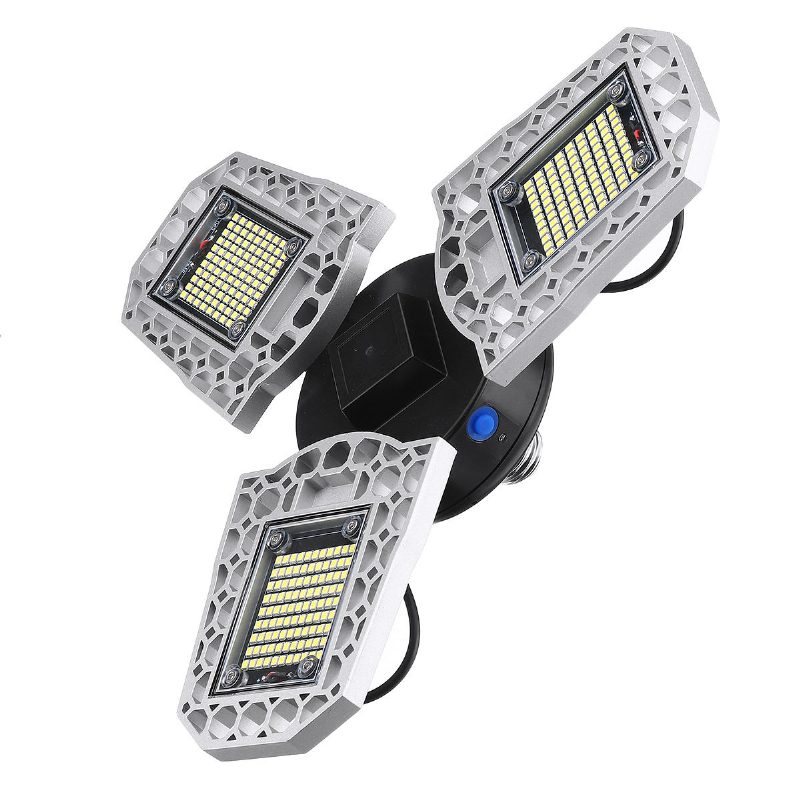 100w 24000lm Led Autotallin Valaisin E26/27 Kattotulvalampun Valotunnistin Muotoutuva Valo