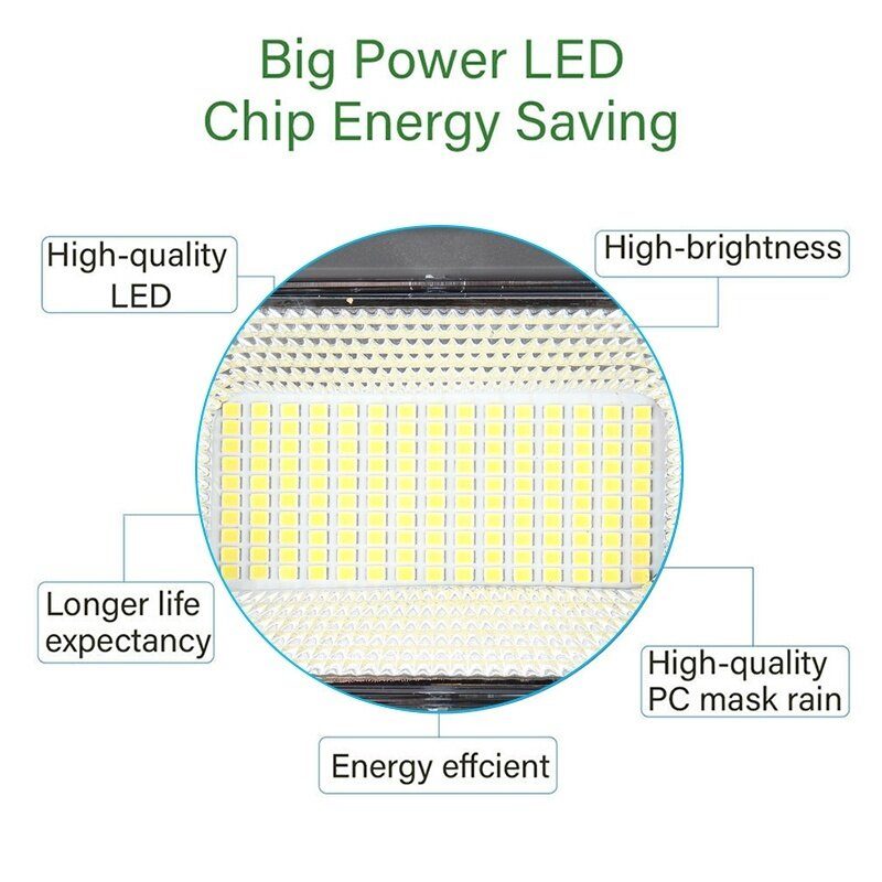 106/261/324 Led Solar Street Light Induktio Pir-liiketunnistin Puutarhaseinälamppu