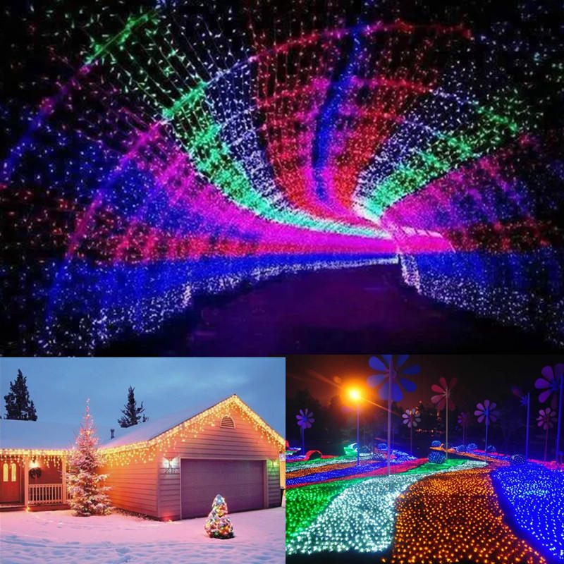 10m 100led Fairy String Jouluvalo Ulkona Vedenpitävä Hääjuhlalamppu Us Plug 110v