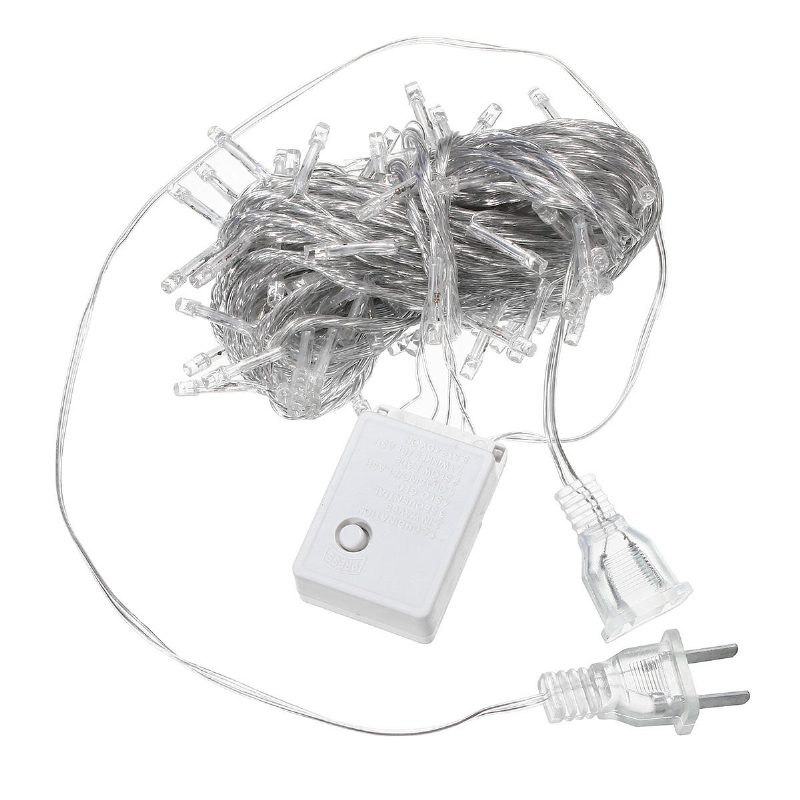 10m 100led Fairy String Jouluvalo Ulkona Vedenpitävä Hääjuhlalamppu Us Plug 110v