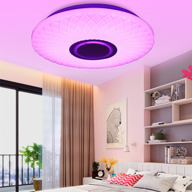 112led Moderni Himmennettävä Täysvärinen Rgb Led Wifi -kattovalo App-kaukosäätimellä