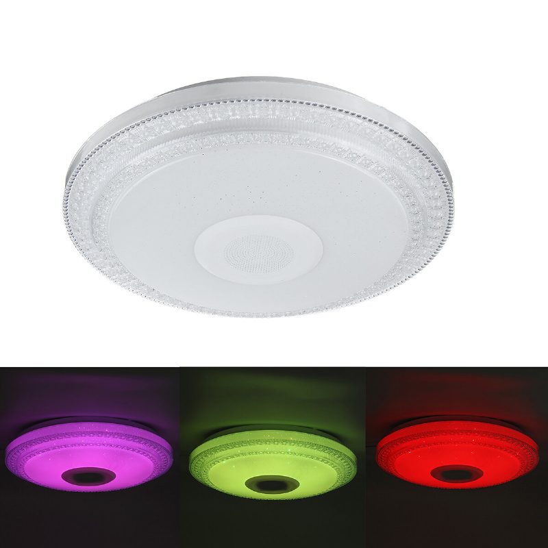 120w/200w Bluetooth Led Kattovalo Rgb Musiikkikaiutin Himmennettävä Lamppu App Kaukosäädin