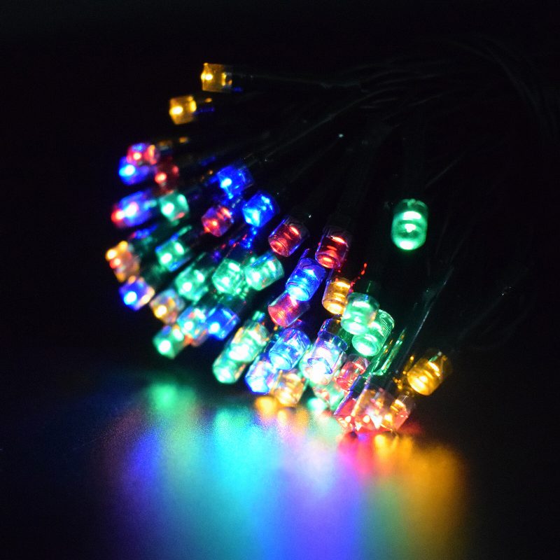 12m 100led Aurinkoenergialla Toimiva Fairy String Light -joulujuhla Ulkopuutarhasisustus