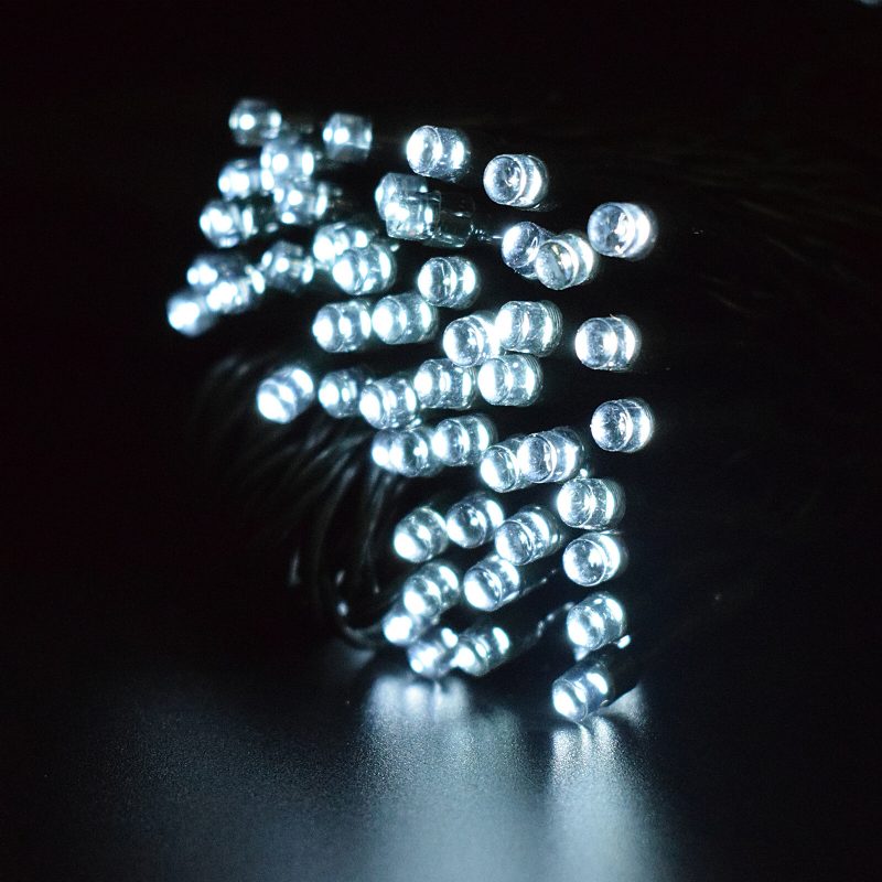 12m 100led Aurinkoenergialla Toimiva Fairy String Light -joulujuhla Ulkopuutarhasisustus