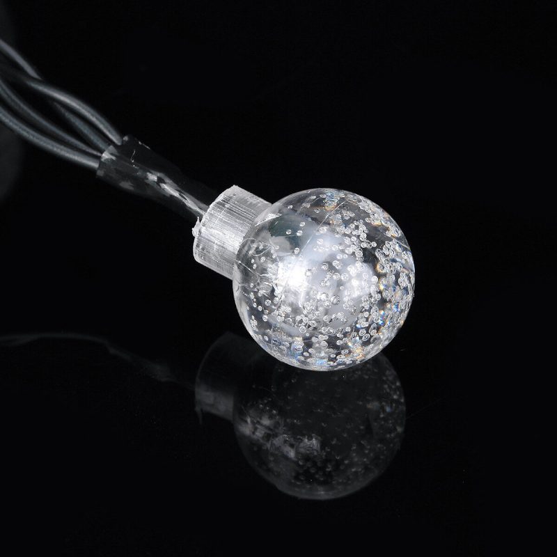 12m 8 Modes 100led Solar String Light Crystal Ball Fairy Lamppu Häät Lomakoti Juhla Joulukuusi Koristeet Valot